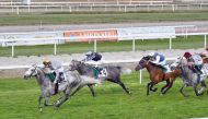 Action from the Group 2 Prix Carthage-Hannibal Shaikh Zayed Bin Sultan Al Nahyan Cup in Toulouse, France on Friday. 
