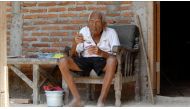 File Photo - An Indonesian man, named Mbah Gotho, claimed to be the oldest man in the world.