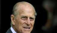 Britain's Prince Philip smiles during his visit with Queen Elizabeth to the Irish National Stud in Kildare, Ireland in this May 19, 2011 file photo. REUTERS/Dylan Martinez/Files.