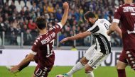 Juventus' Gonzalo Higuain scores against Torino. REUTERS/Giorgio Perottino
