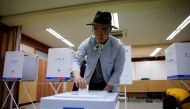 A man casts his vote at a polling station during presidential elections in Seoul, South Korea, May 9, 2017. Kim Kyung-hoon, Reuters.