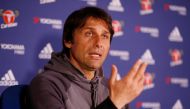 Chelsea manager Antonio Conte during the press conference. Reuters / Matthew Childs
