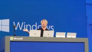 Microsoft operating systems group corporate vice president Joe Belfiore speaks during a Microsoft developers conference in Seattle, Washington on May 11, 2017. AFP / Glenn Chapman
