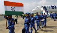 Contingent of Indian women police arrive in Liberia in 2007 to participate in the United Nations peacekeeping mission in the African nation. They made history as the first all-women police unit to be deployed in a UN peacekeeping operation. (Photo credit:
