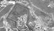 (FILES) A handout satellite image dated April 18, 2017 courtesy of DigitalGlobe and released May 15, 2017 by the US Department of State shows the Saydnaya prison, one of Syria's largest detention centres, located 30 kilometres (18 miles) north of Damascus