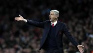 Arsenal's French manager Arsene Wenger during the English Premier League football match between Arsenal and Sunderland at the Emirates Stadium in London on May 16, 2017.  AFP / Adrian DENNIS