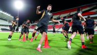 Lekhwiya players in action during a training session in this file photo.