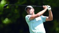 Kevin Kisner plays his shot from the 12th tee during round two of the Dean & DeLuca Invitational at Colonial Country Club in Fort Worth, Texas on Friday.