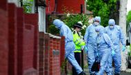 Police forensics officers continue to work at a residential property in east London yesterday, following a raid as part of their investigations following the attacks in central London. 
