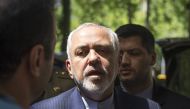 ANKARA, TURKEY - JUNE 7: Iranian Foreign Minister Javad Zarif speaks to media upon his arrival at the hotel during his visit for regional issues and bilateral ties with Turkish officials, in Ankara, Turkey on June 7, 2017. ( Emin Sansar - Anadolu Agency )