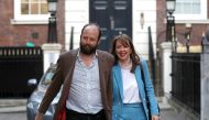 Nick Timothy and Fiona Hill, Britain's Prime Minister Theresa May's former advisors, leave the Conservative Party headquarters, in London, Britain June 9, 2017. Picture taken June 9, 2017. (REUTERS/Peter Nicholls)