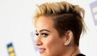 (FILES) This file photo taken on March 18, 2017 shows singer Katy Perry arriving at The Human Rights Campaign (HRC) Los Angeles Gala in Los Angeles, California. AFP / VALERIE MACON