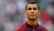 Portugal's forward Cristiano Ronaldo poses before the 2017 Confederations Cup group A football match between Portugal and Mexico at the Kazan Arena in Kazan on June 18, 2017. / AFP / Yuri CORTEZ
