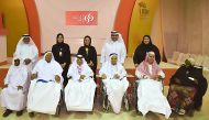 Commercial Bank officials with the elderly people who participated in the Iftar event.