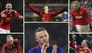 Combination picture of Wayne Rooney playing for Manchester United (AFP)