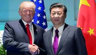 US President Donald Trump and Chinese President Xi Jinping (right) prior to a meeting on the sidelines of the G20 Summit in Hamburg, Germany, recently.