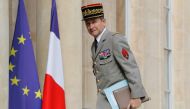 Chief of the Defence Staff of the French Army General Pierre de Villiers arriving for an annual Franco-German Summit at the Elysee Palace in Paris on July 13, 2017. AFP / Patrick Kovarik