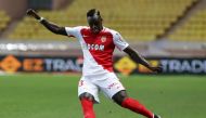 Monaco's Benjamin Mendy kicking the ball during the Champions League third qualifying football match between Monaco and Fenerbahce on August 3, 2016, at the Louis II stadium in Monaco. (AFP / Jean-Christophe MAGNENET)