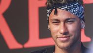 Barcelona soccer player Neymar attends a fashion event in Shanghai, China July 31, 2017. Picture taken July 31, 2017. (REUTERS)