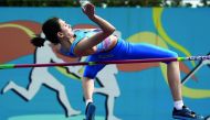 Maria Lasitskene competes during the Russian Athletics Cup at Meteor Stadium in Zhukovsky, Russia last Saturday.