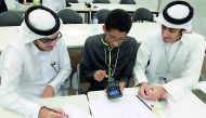 The students of Texas A&M University honing up their skills at a training session. 