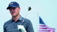 Jordan Spieth of the US on the driving range during the final round of the WGC - Bridgestone Invitational golf tournament at Firestone Country Club in Akron, Ohio on Sunday. 