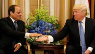 US President Donald Trump (R) meets with Egypts President Abdel Fattah al-Sisi in Riyadh, Saudi Arabia May 21, 2017.(Reuters/Jonathan Ernst)