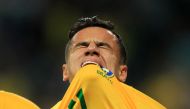 Brazil's Philippe Coutinho celebrates after scoring against Ecuador during their 2018 World Cup football qualifier match in Porto Alegre, Brazil, on August 31, 2017. (AFP / Itamar AGUIAR)