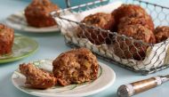 Zucchini Oat Muffins. (Photo by Stacy Zarin Goldberg for The Washington Post)