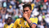 Juventus’ Paulo Dybala celebrates scoring their second goal REUTERS/Alberto Lingria
