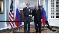 Russia's Foreign Minister Sergei Lavrov (L) , US Secretary of State Rex Tillerson (R) ( Russia Foreign Minister Press Ofice - Anadolu Agency ).
