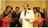 M M Ramachandran of Atlas Jewelley during a branch opening. File photo