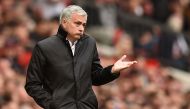 Manchester United's Portuguese manager Jose Mourinho gestures on the touchline during the English Premier League football match between Manchester United and Everton at Old Trafford in Manchester, north west England, on September 17, 2017. AFP / Oli Scarf