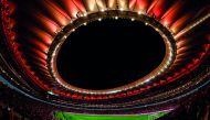 A view of the Wanda Metropolitano Stadium after the Spanish League match between Club Atletico de Madrid vs Malaga CF in Madrid on Sunday.