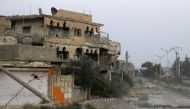 A general view of destruction in the eastern Syrian city of Deir Ezzor on September 20, 2017 as Syrian government forces continue to press forward with Russian air cover in the offensive against Islamic State group jihadists across the province. AFP / LOU