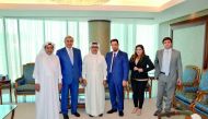 QBA  officials with Russian-Qatari Business Council members.