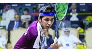 Qatar’s World No.42 Abdulla Mohd Al Tamimi in action in this file picture.