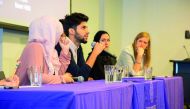 Participants during the annual Student Research Week at NU-Q. 