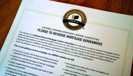 A document for Evette Bissett’s reverse mortgage at her home in Denver, Colorado, yesterday.
