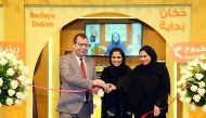 Officials inaugurating the second ‘Dukan’ -the cosy little shop at Ezdan Mall. 
