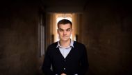 Markus Villig of Estonia, founder and CEO of Taxify, the fastest growing ridesharing platform in Europe and Africa, poses during a photo session, on October 2, 2017 in Paris. / AFP / Martin BUREAU
