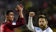 (COMBO) (L) Portugal's midfielder Cristiano Ronaldo. AFP / FRANCISCO LEONG / (R) Argentina's Lionel Messi. / AFP / Juan Ruiz