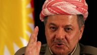 Iraqi Kurdish leader Massud Barzani speaks during a press conference on September 24, 2017 in Arbil. (AFP / Safin Hamed)