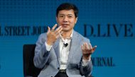Robin Li, co-founder, chairman and chief executive officer of Baidu, speaks at the Wall Street Journal Digital conference in Laguna Beach, California, U.S. October 17, 2017. REUTERS/Mike Blake