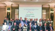 Officials  and participants of the 22nd Qatar Project Shipping Forum held in London.