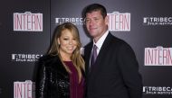 A Reuters file poto of singer Mariah Carey with billionaire James Packer.
