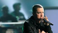 A file photo of US rapper Eminem. Reuter.