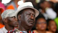 Kenyan opposition leader Raila Odinga, the presidential candidate of the National Super Alliance (NASA) coalition attends a rally in Uhuru Park, Nairobi, Kenya, October 25, 2017. Reuters/Thomas Mukoya