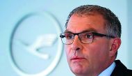 Lufthansa CEO Carsten Spohr addresses a news conference at the company's headquarters in Frankfurt, Germany, March 17, 2016. Reuters/Kai Pfaffenbach