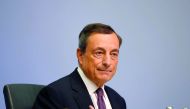 European Central Bank (ECB) President Mario Draghi holds a news conference following the governing council's interest rate decision at the ECB headquarters in Frankfurt, Germany, October 26, 2017. Reuters/Kai Pfaffenbach